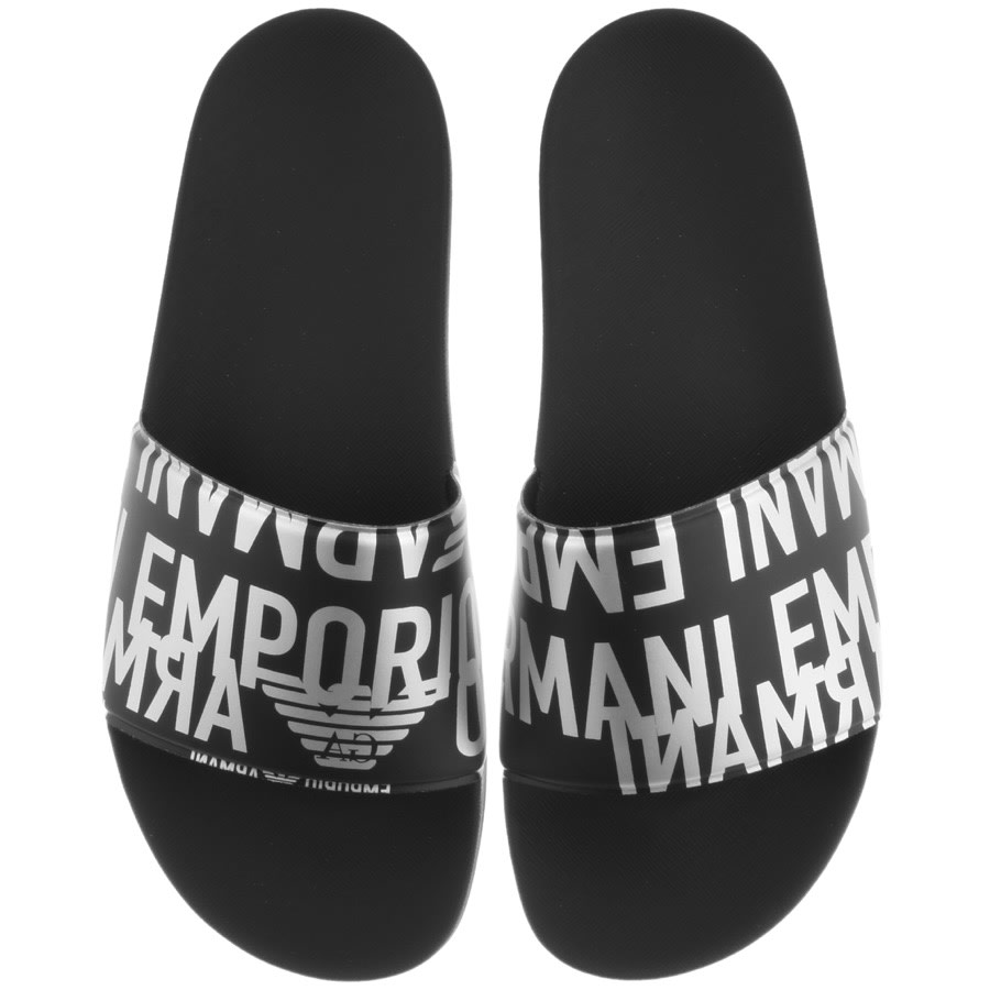 Alternative Image for ProductEmporio Armani Logo Sliders Black1